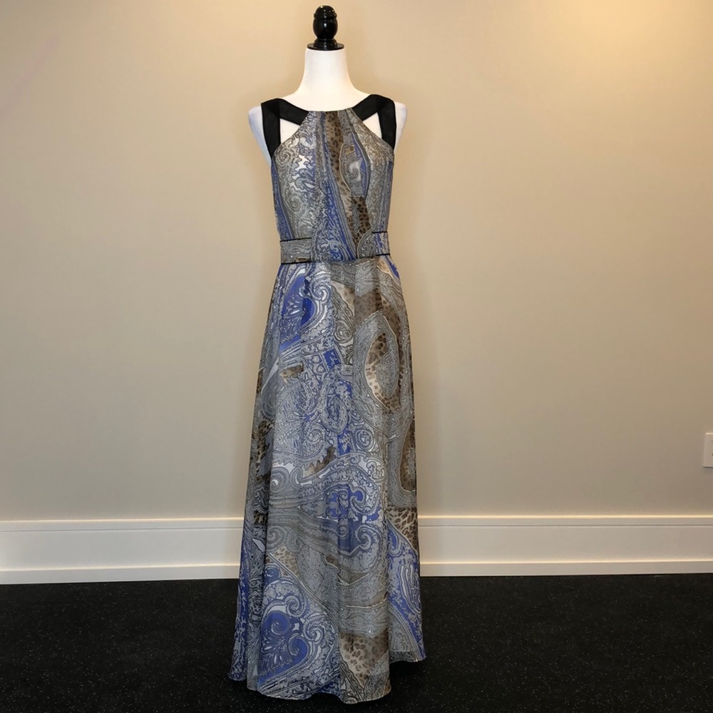 FINAL SALE! Blue Multi-Patterned DS dress Maxi Dress